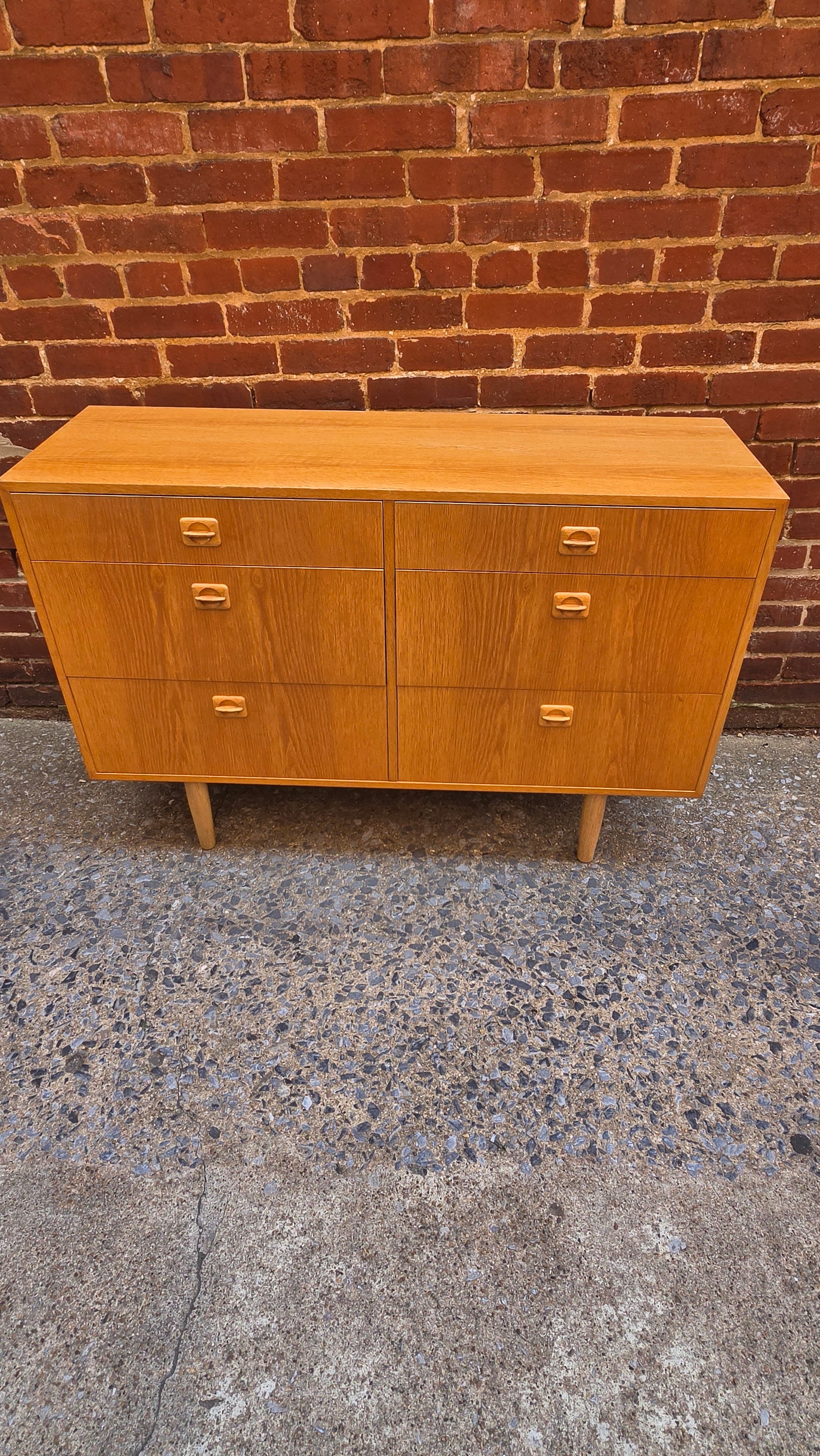Danish Oak Vintage Dresser