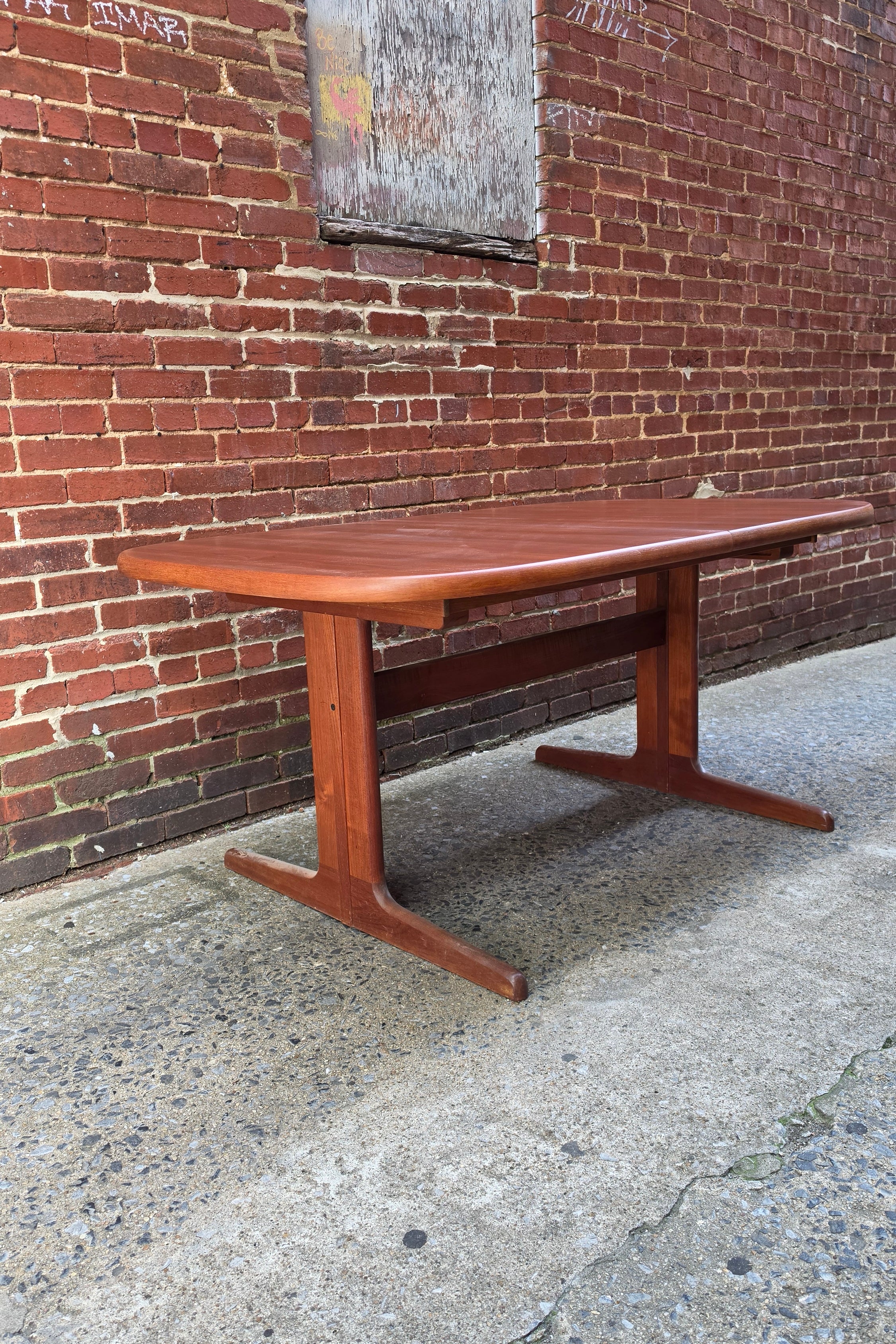 Danish Teak Oblong Dining Table