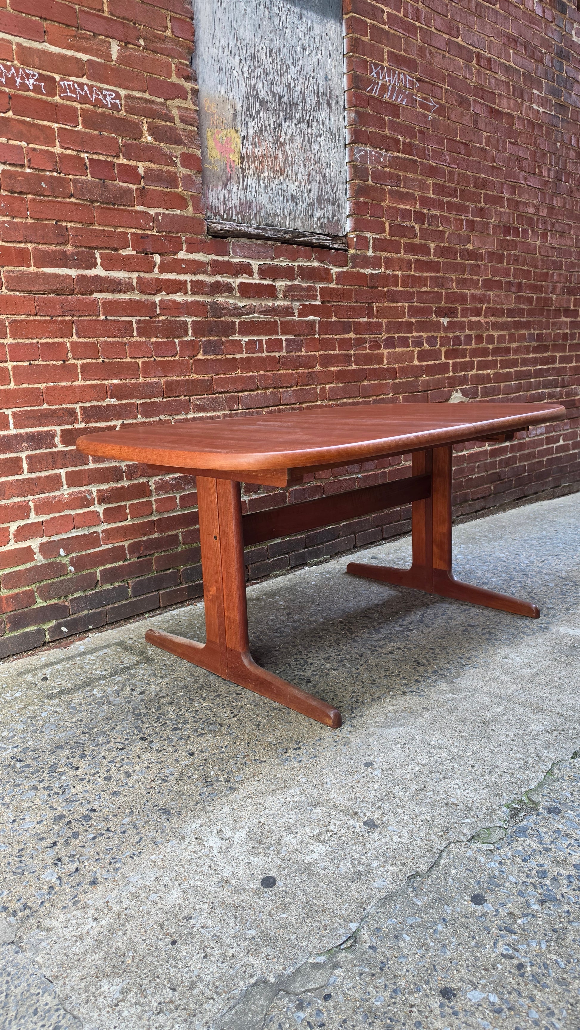 Danish Teak Oblong Dining Table