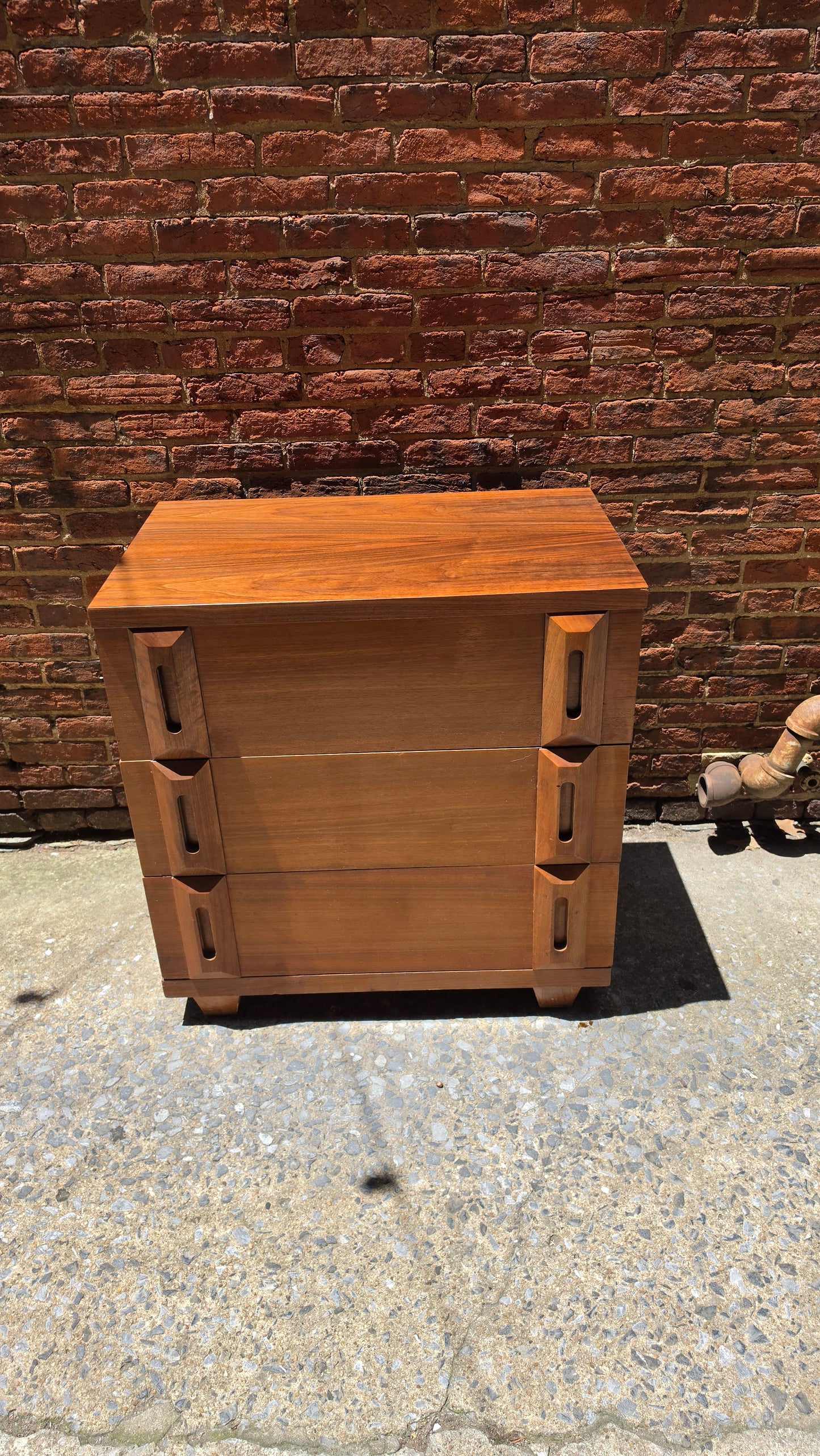 American of Martinsville "Harlequin" Matched Pair of Dressers
