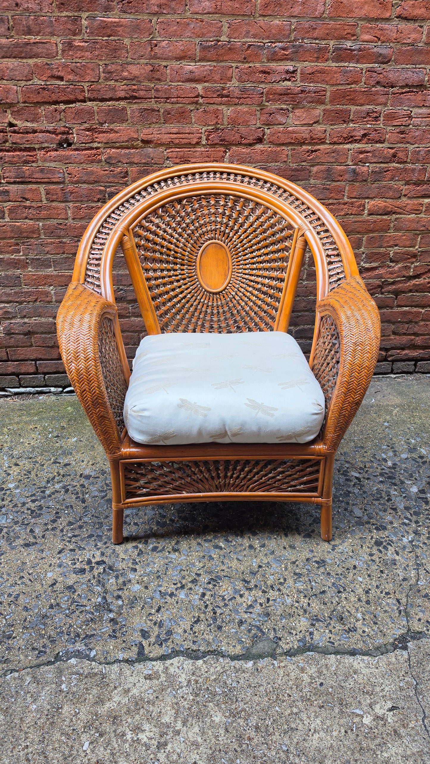 Vintage Rattan Lounge Chair