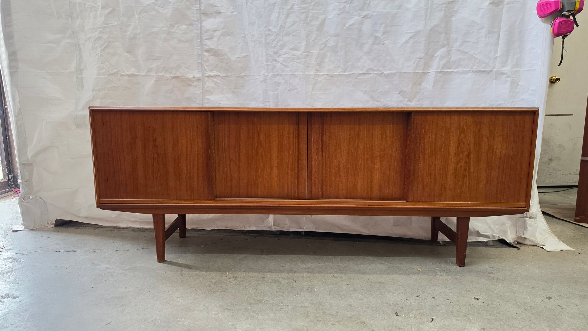 Danish Teak 4 Door Credenza