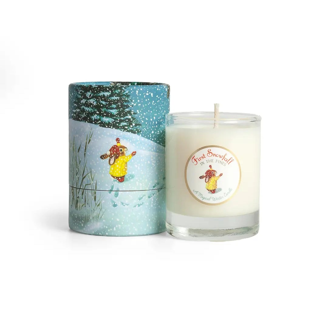 First Snowfall in the Pines Votive Candle