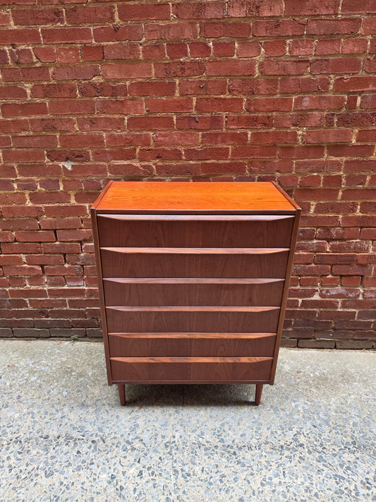 0526005 Danish Teak Six-Drawer Chest