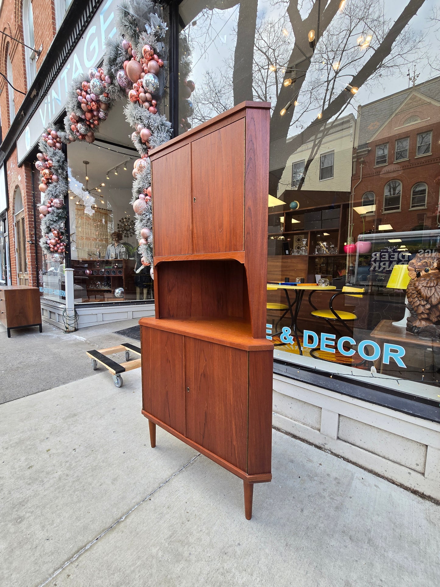 Danish Teak Corner Cabinet