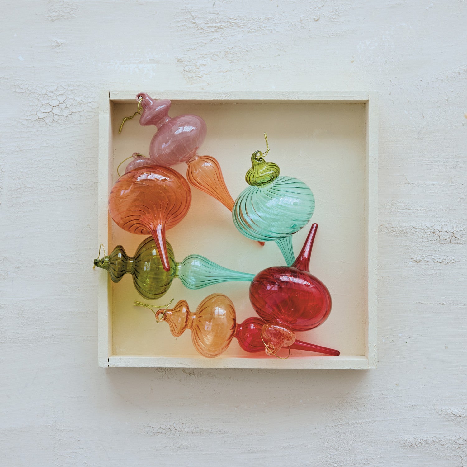 Two-Tone Glass Finial Ornament (1)