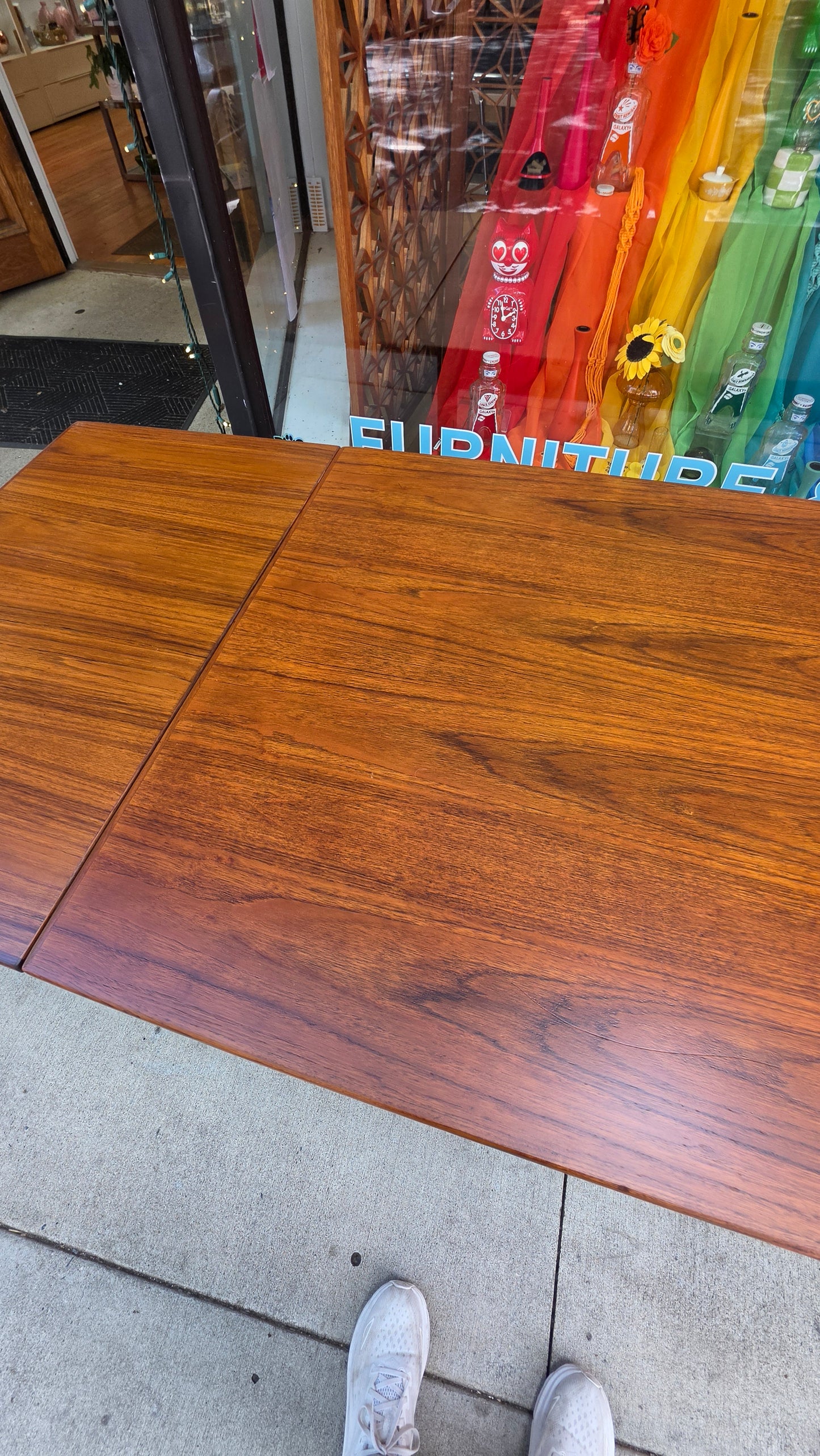 Danish Teak Expandable Dining Table