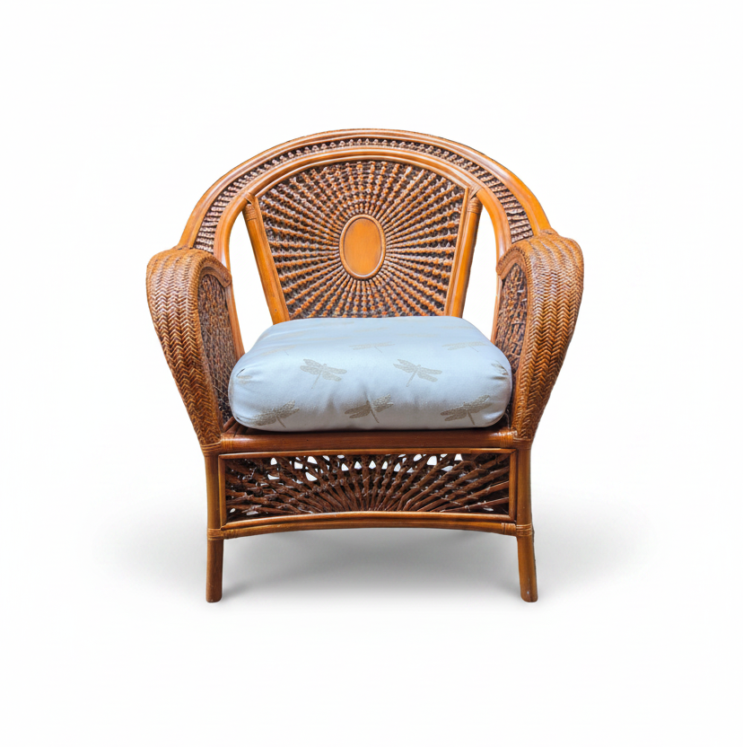Vintage Rattan Lounge Chair