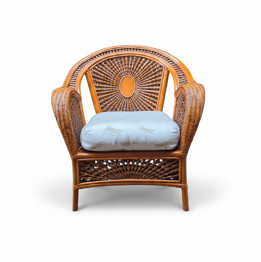 Vintage Rattan Lounge Chair