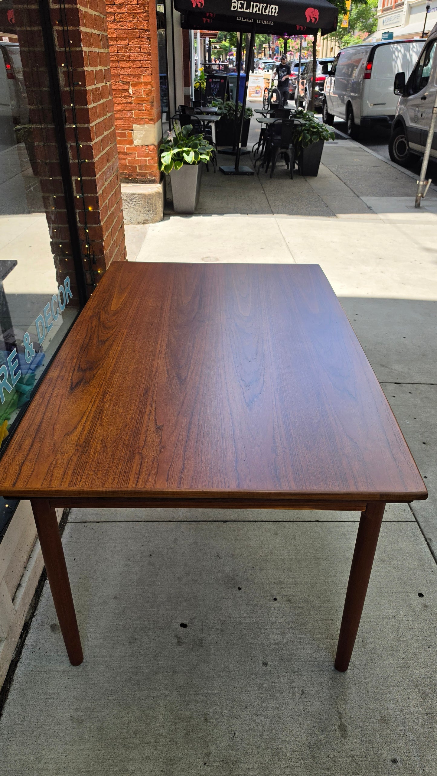 Danish Teak Expandable Dining Table