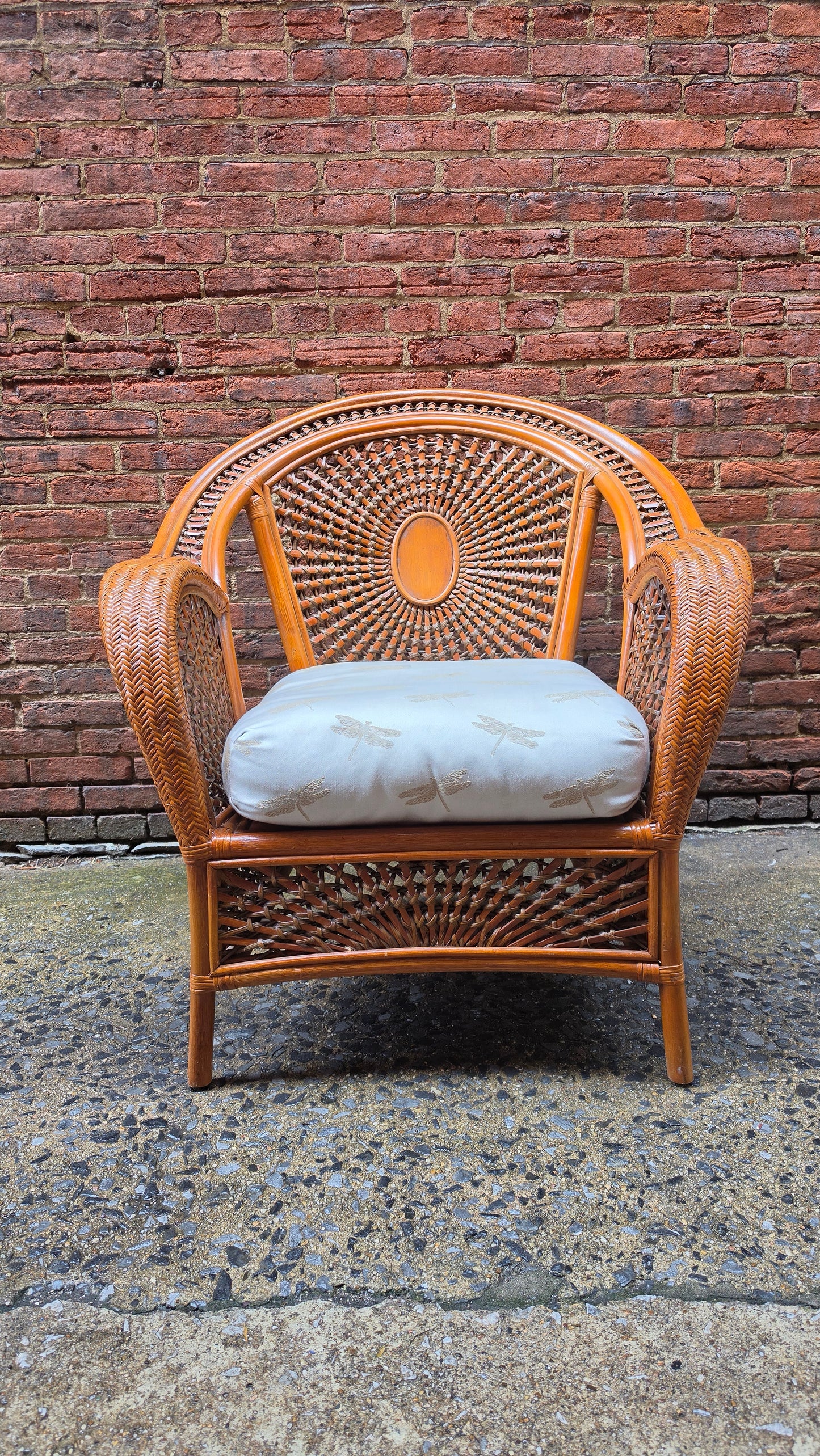 Vintage Rattan Lounge Chair