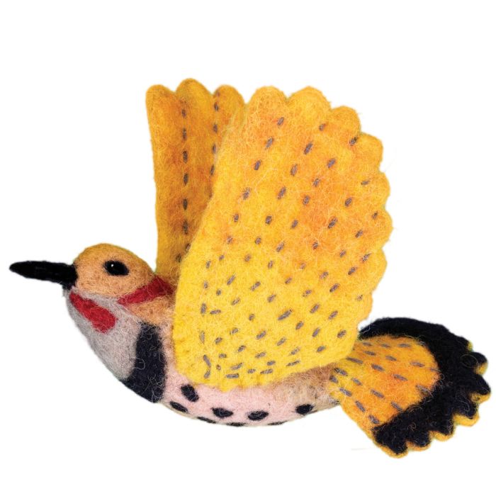Felted Wool Bird Ornament