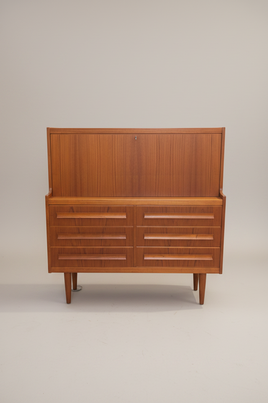 Danish Teak Secretary by Sigfrid Omann