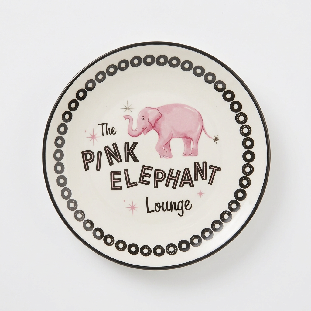 Elephant Stonewear Dish