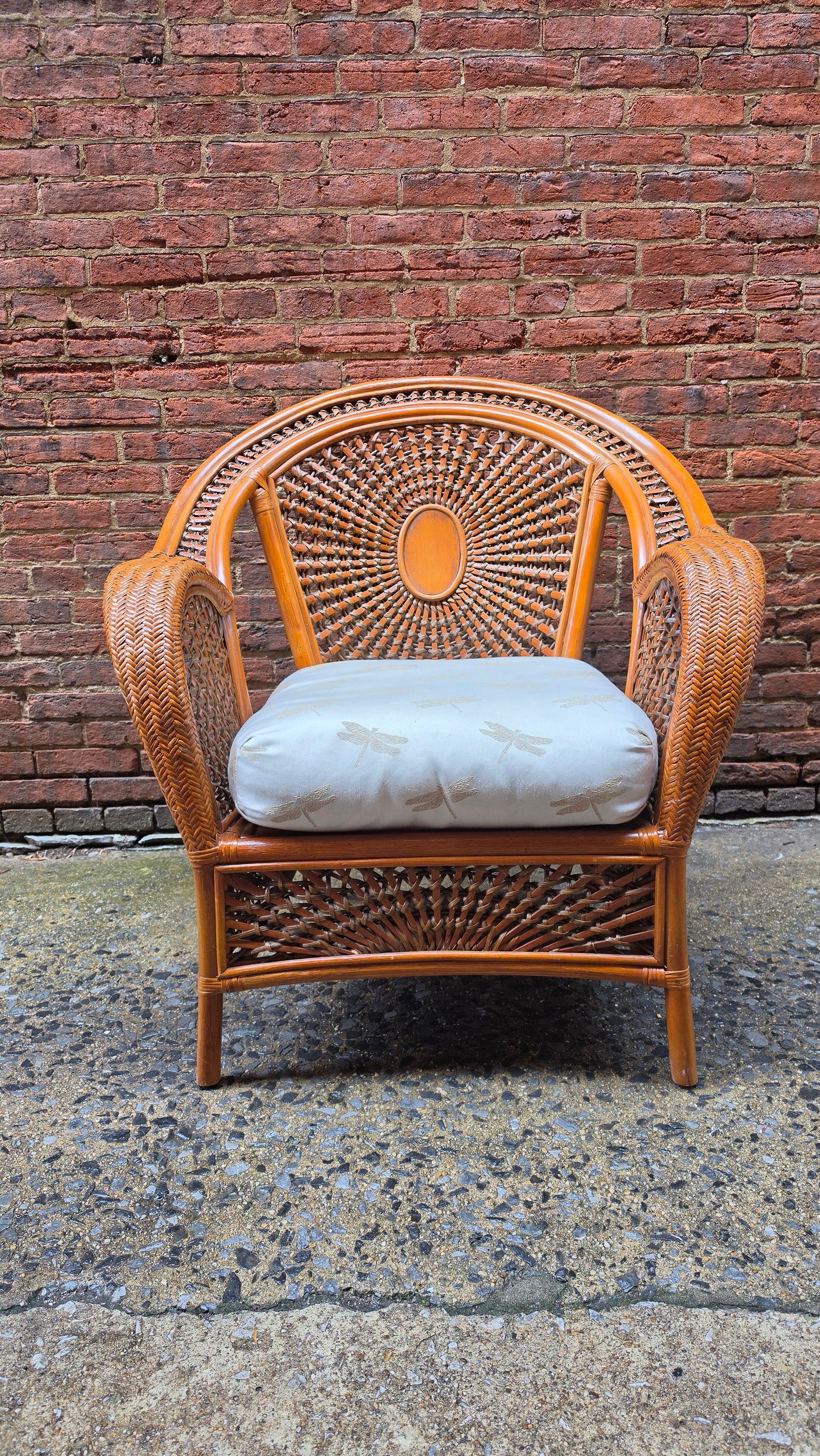 Vintage Rattan Lounge Chair