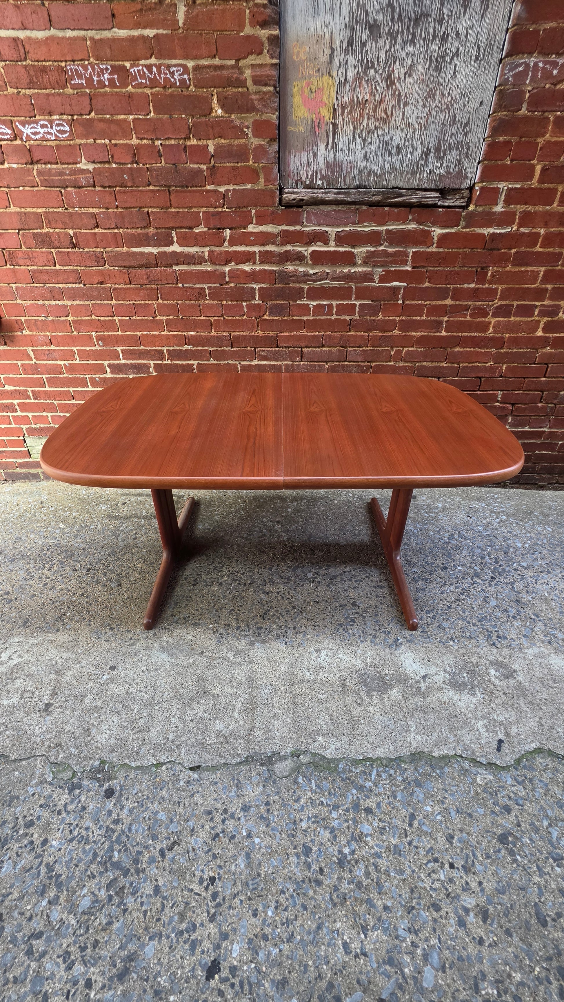 Danish Teak Oblong Dining Table