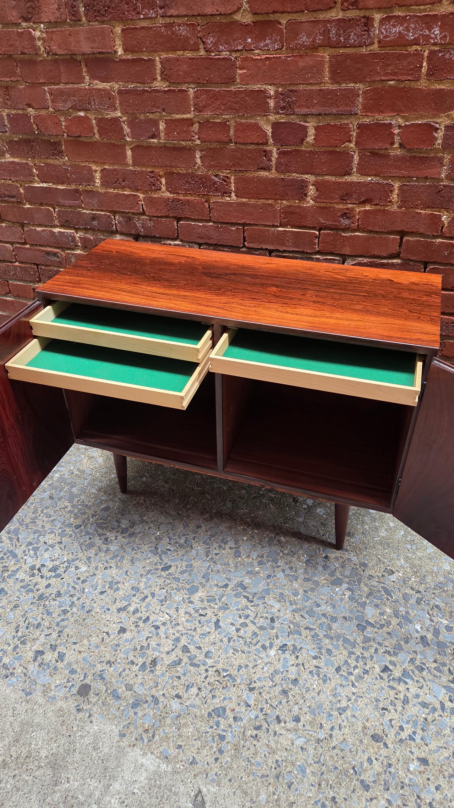 Petite Danish Rosewood Sideboard