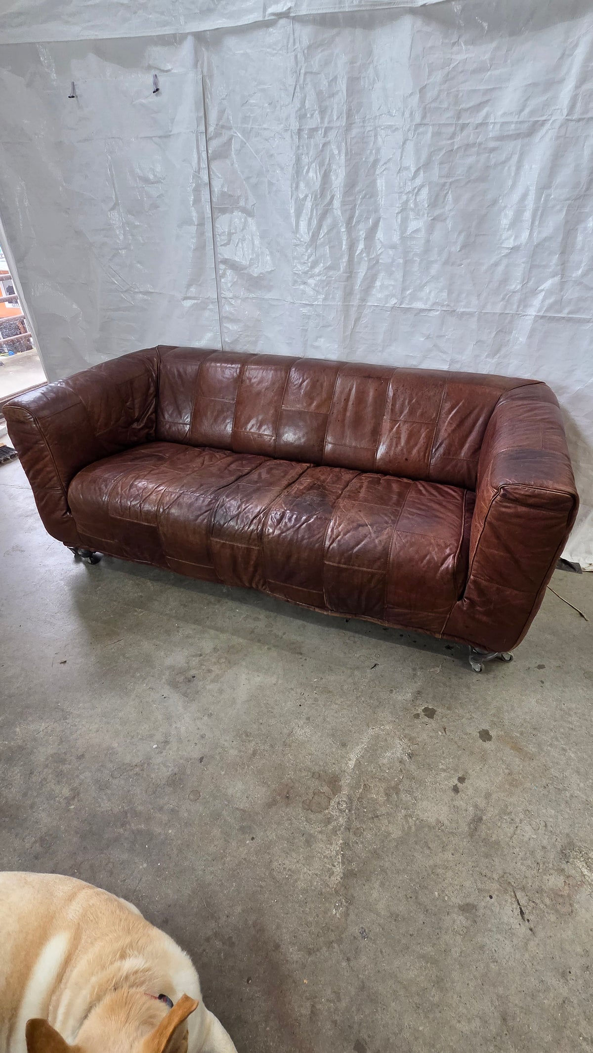 Leather Patchwork Sofa