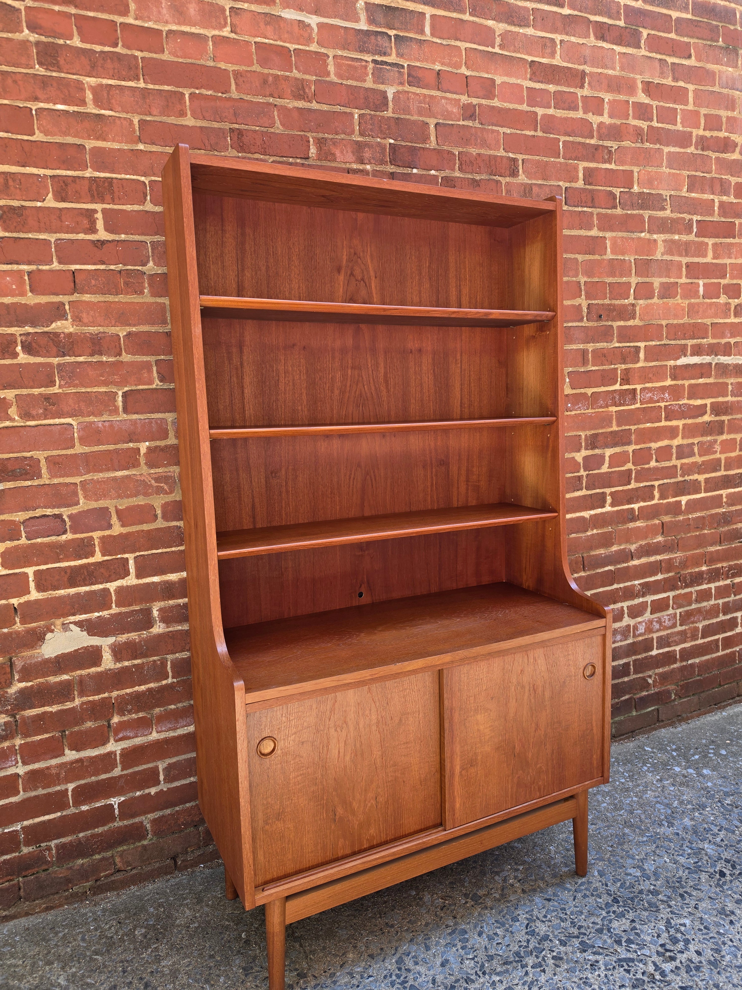 Danish Teak Tall Desk and Bookshelf 0526011