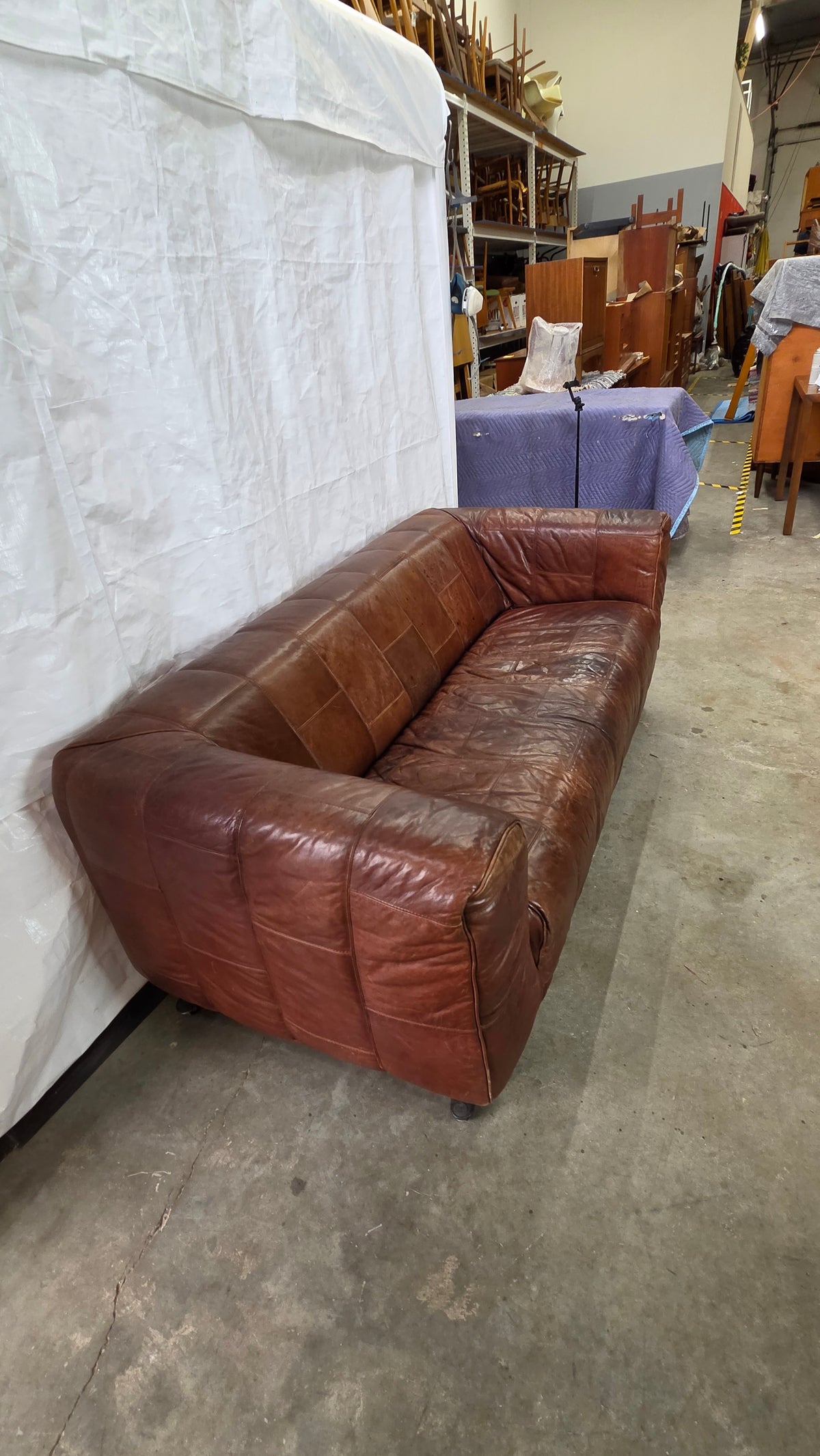 Leather Patchwork Sofa