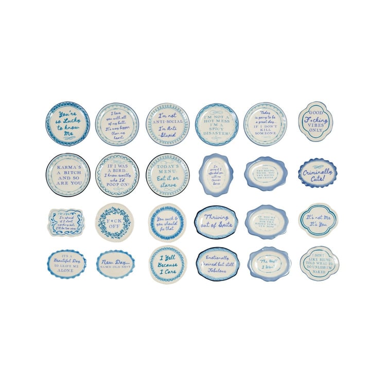 Blue and White Magnet