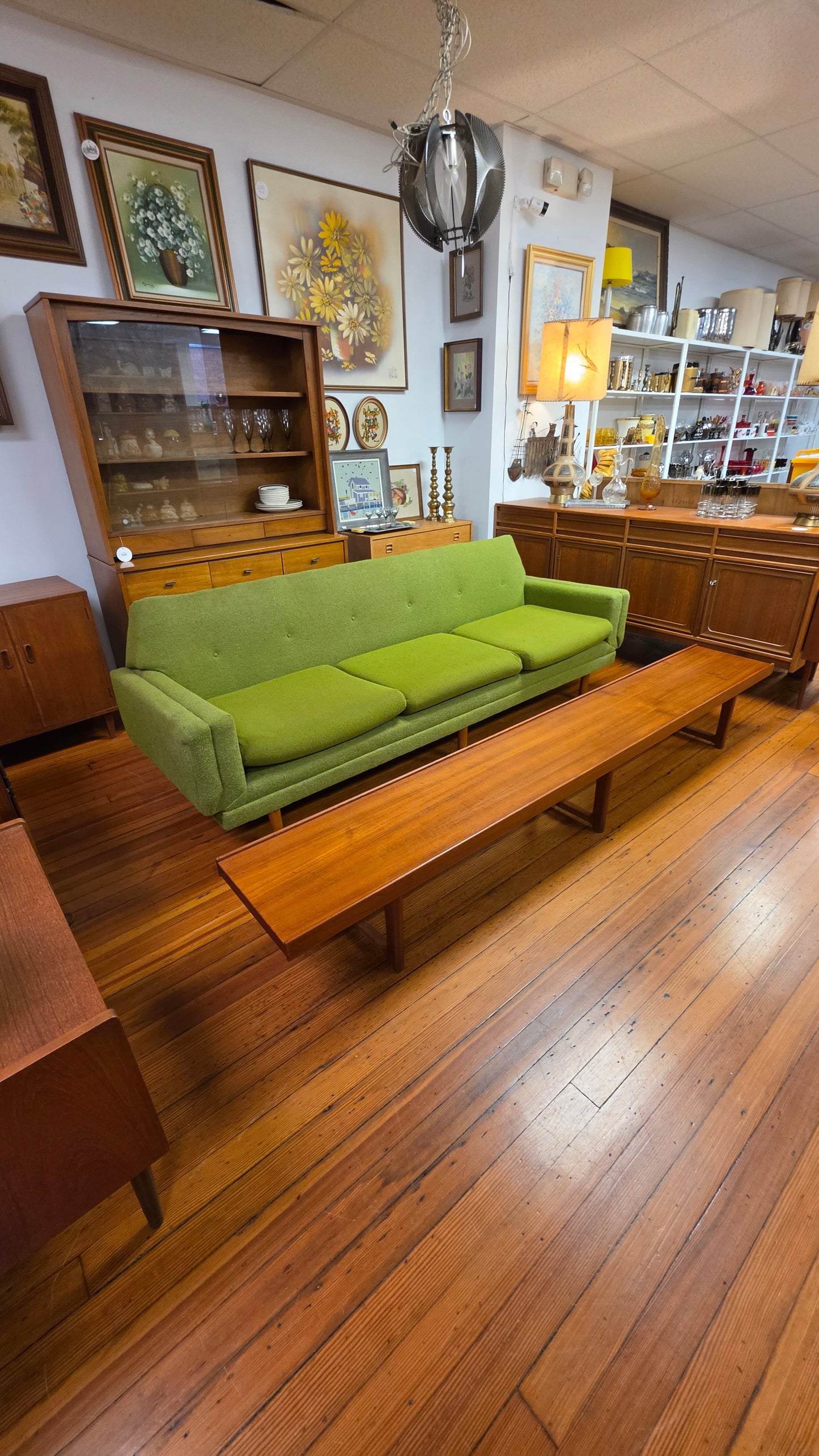 Vintage Green Sofa