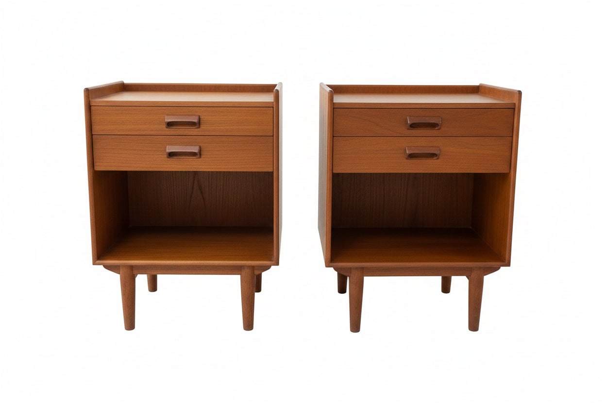 Pair of Borge Mogensen Danish Teak Nightstands