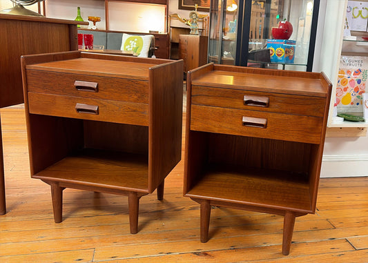 Pair of Borge Mogensen Danish Teak Nightstands