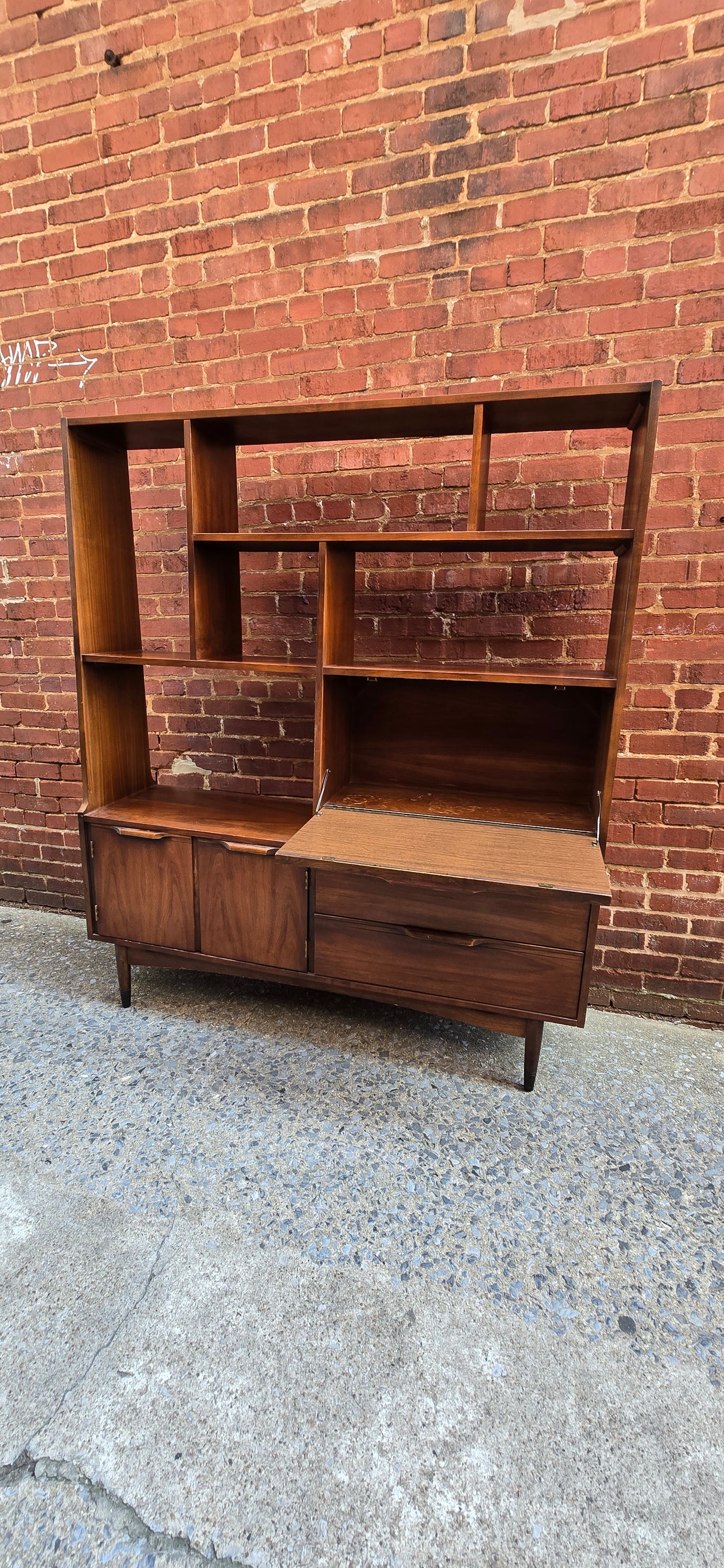 Mid-century Walnut Room Divider
