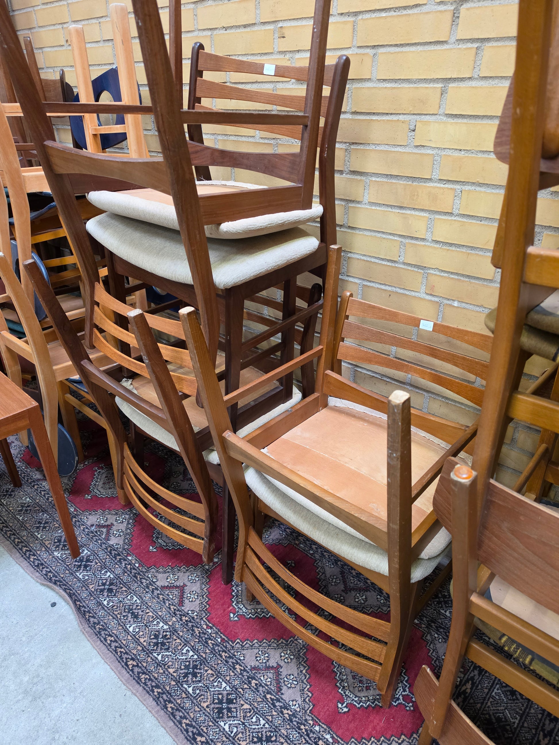 Danish Dining Chairs 3-rung ladderback (set of 6) - DICH-052026-003