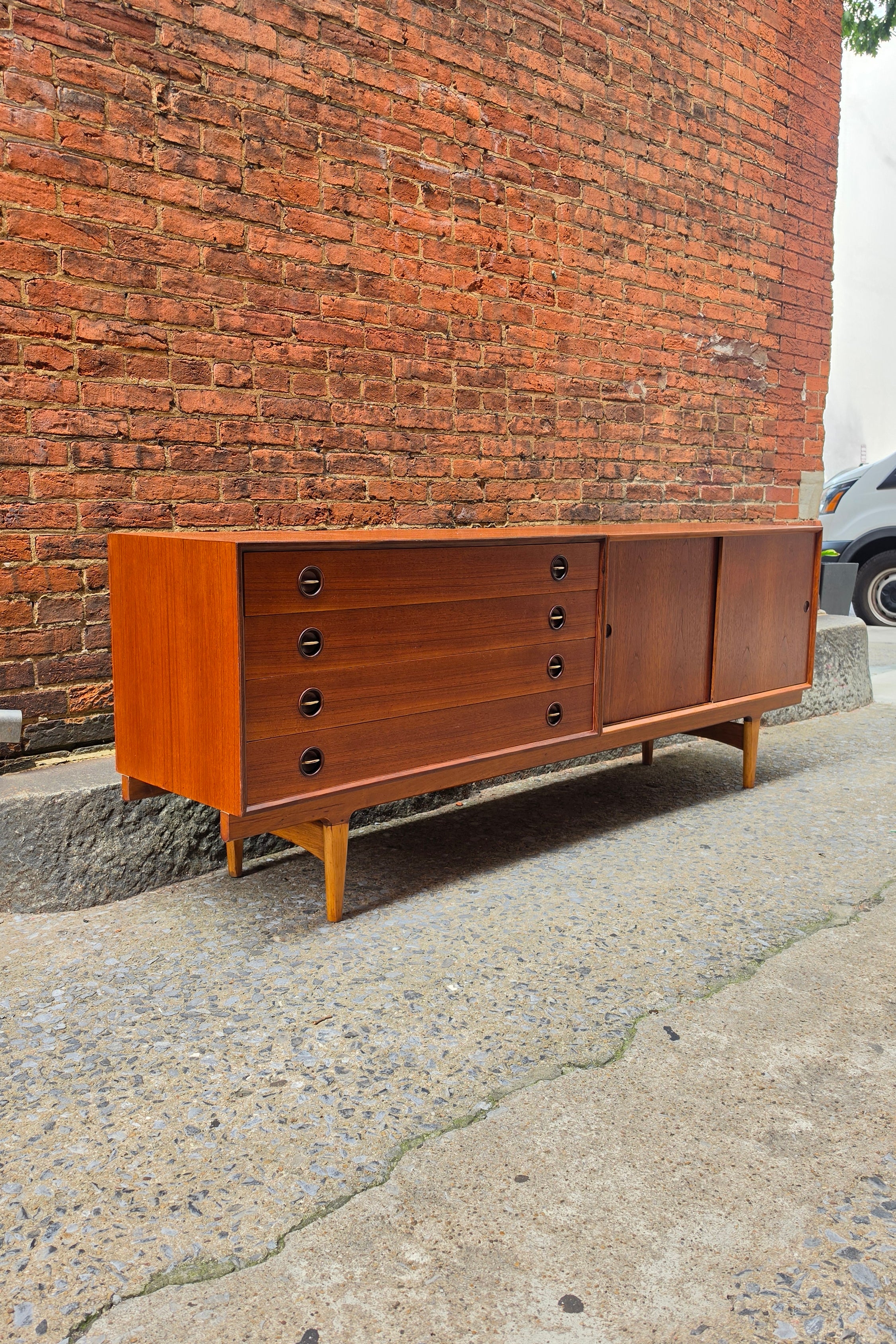 Danish Teak Credenza with Drawers