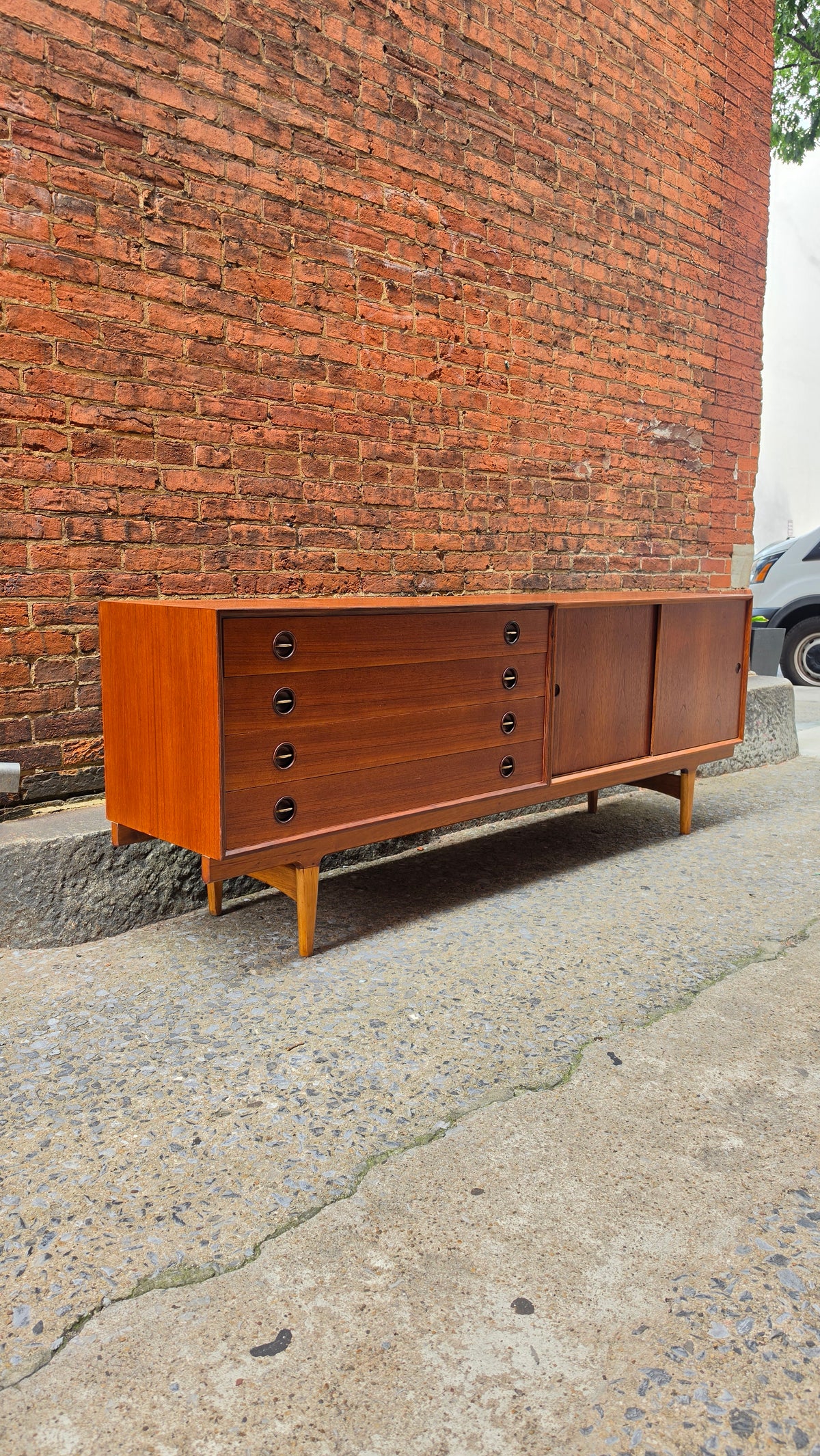 Danish Teak Credenza with Drawers