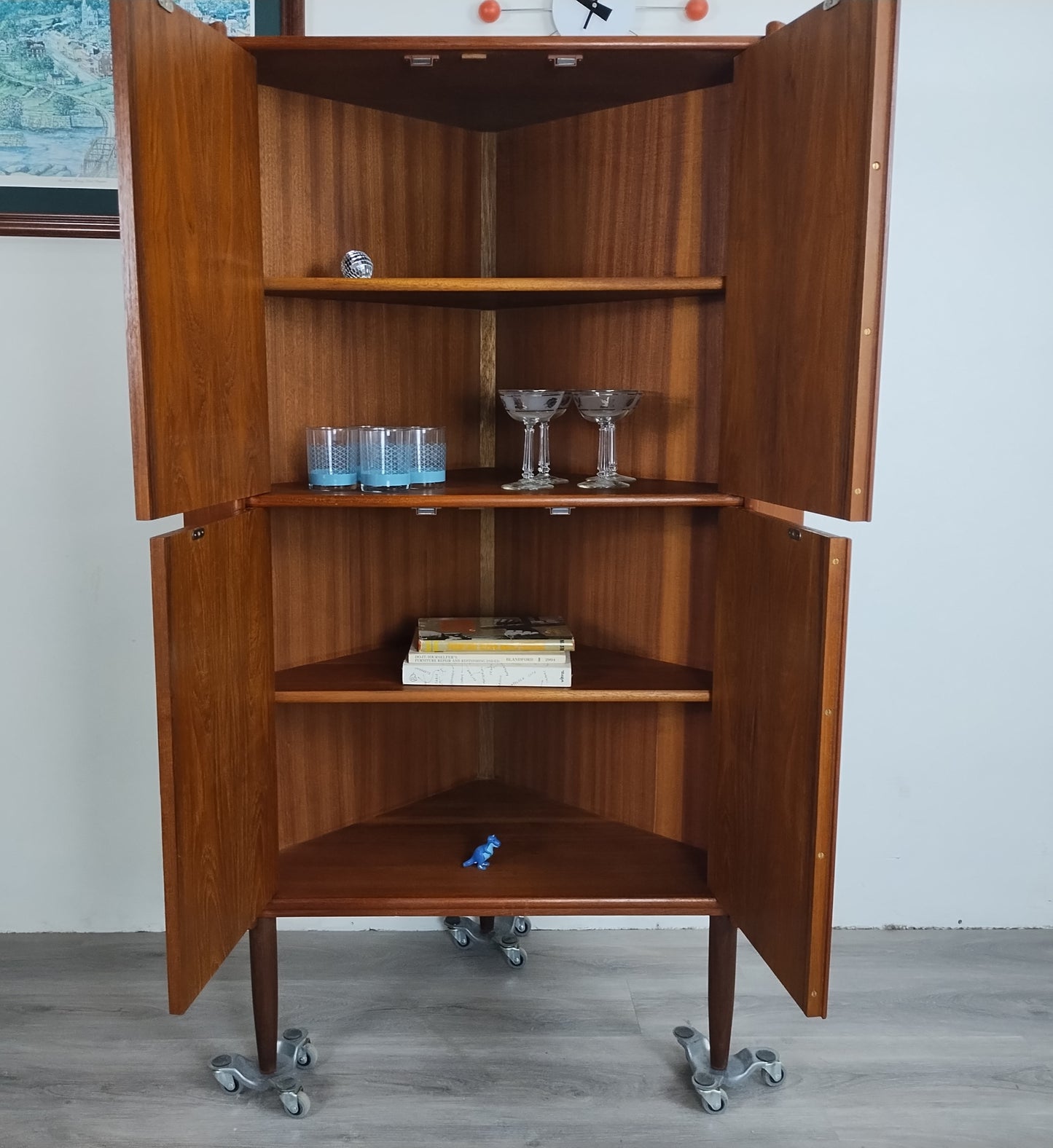 Danish Teak Corner Cabinet 1125007