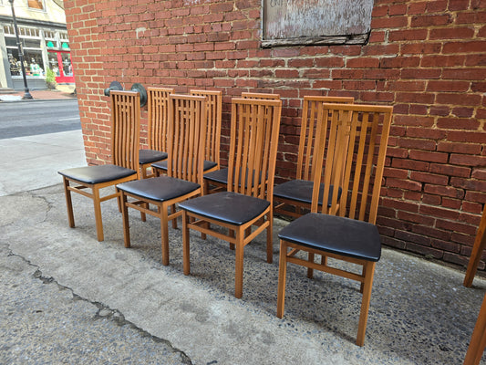 Set of 8 Mackintosh Inspired Dining Chairs