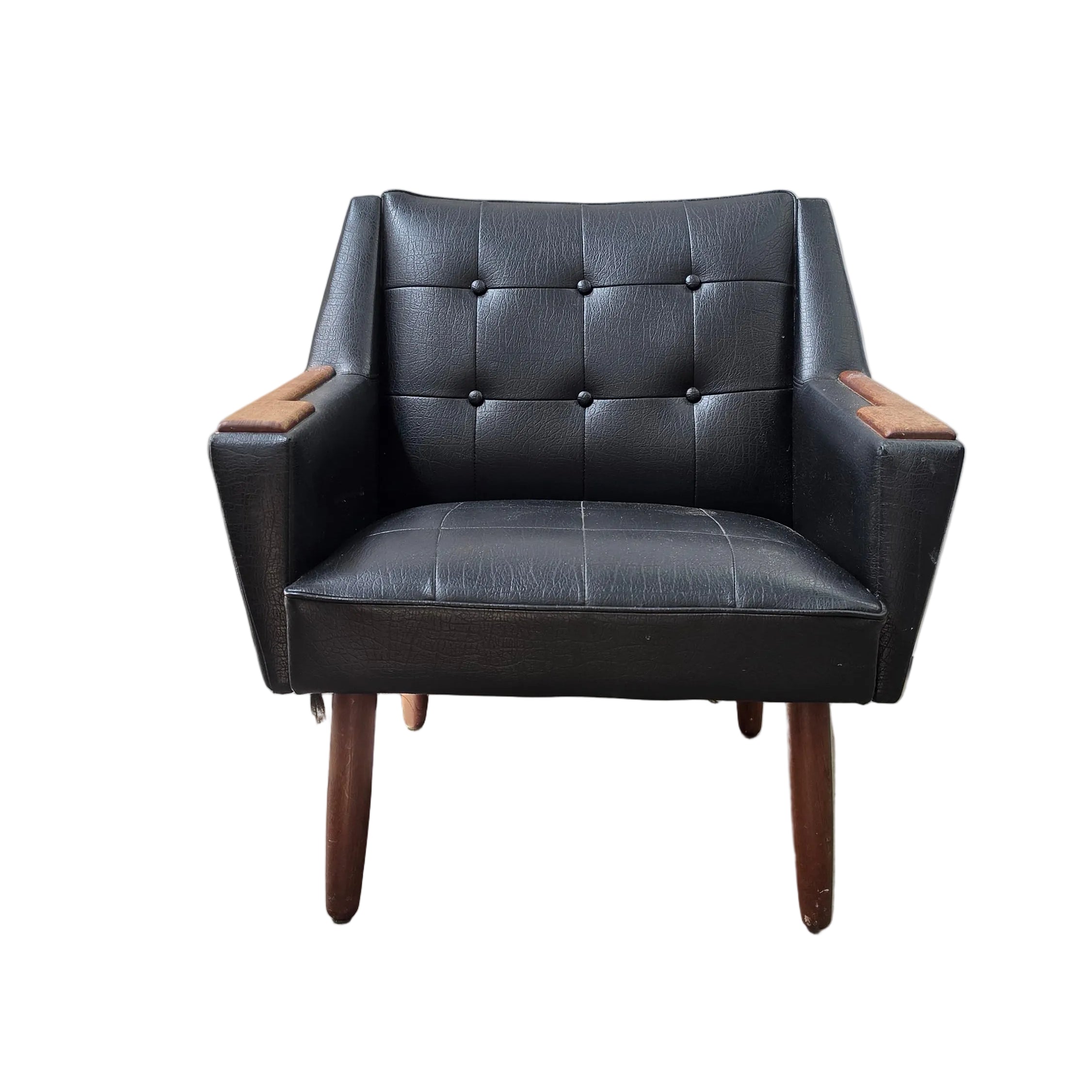 Danish Black Lounge Chair