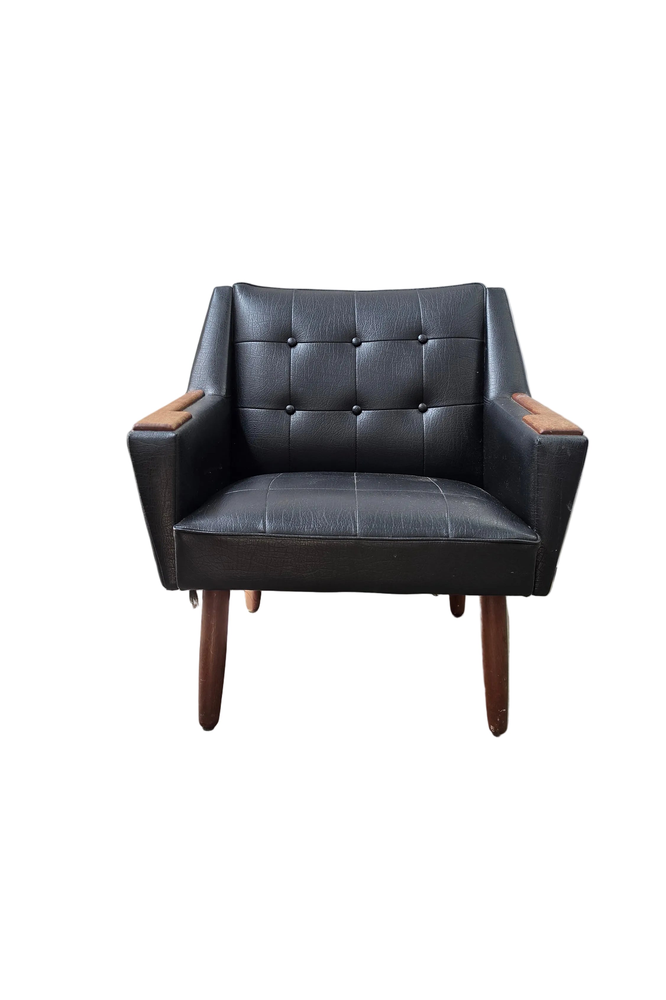 Danish Black Lounge Chair