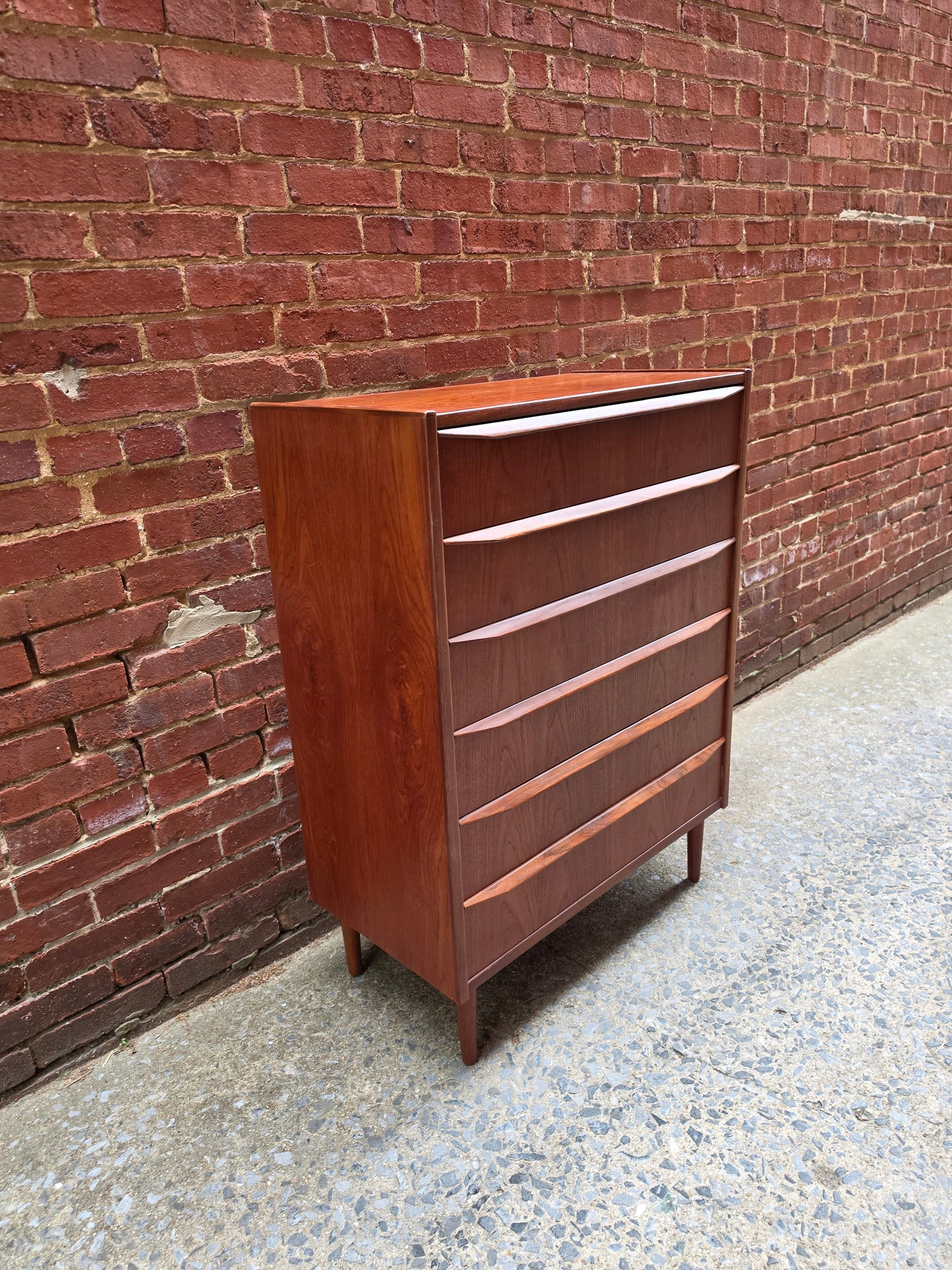 0526005 Danish Teak Six-Drawer Chest
