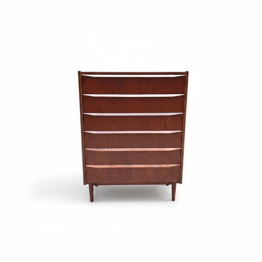 0526005 Danish Teak Six-Drawer Chest