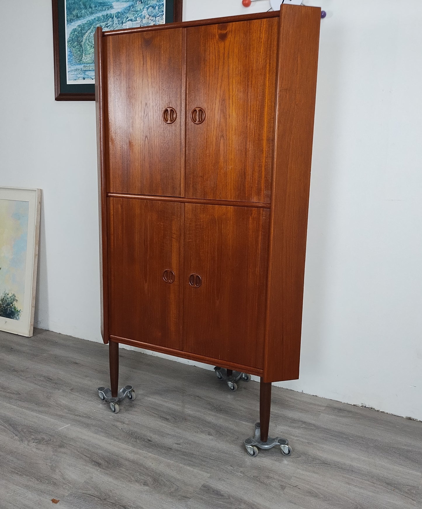 Danish Teak Corner Cabinet 1125007