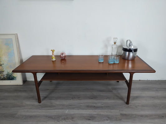 Danish Teak Coffee Table with Pull Out Leaf