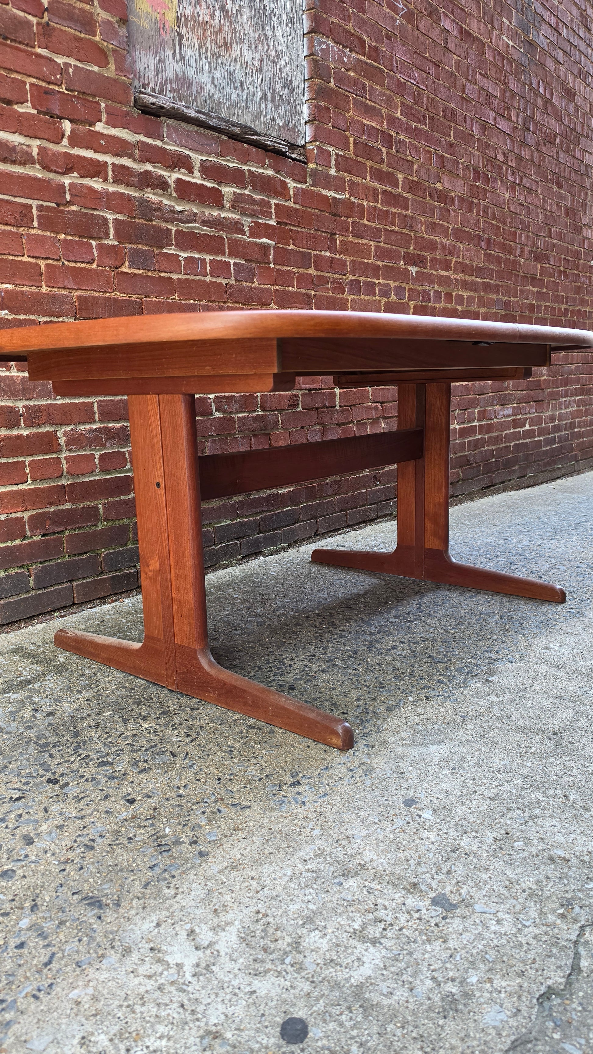 Danish Teak Oblong Dining Table