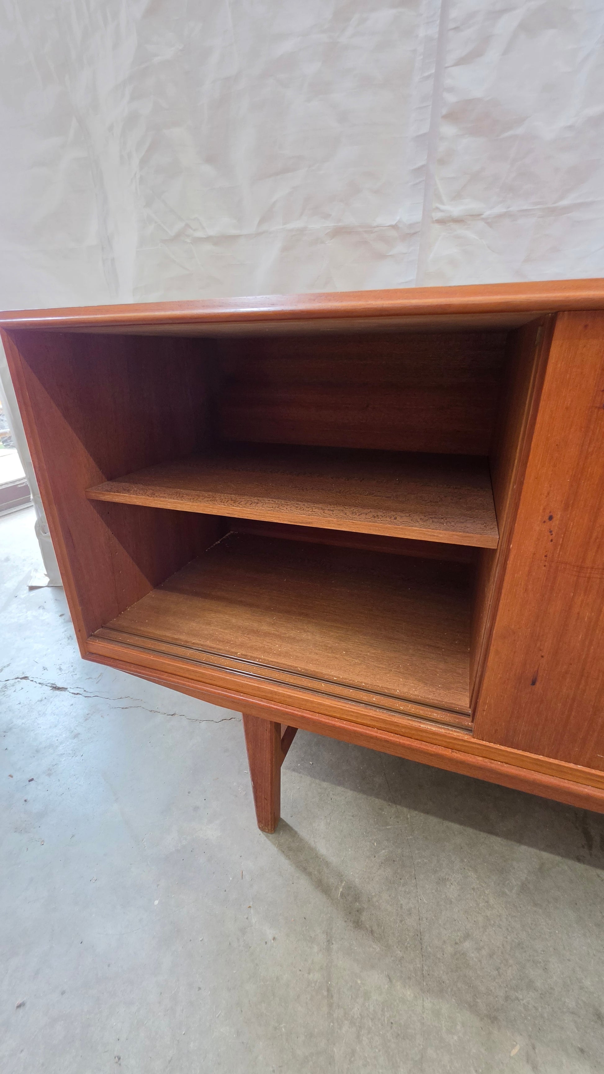 Danish Teak 4 Door Credenza