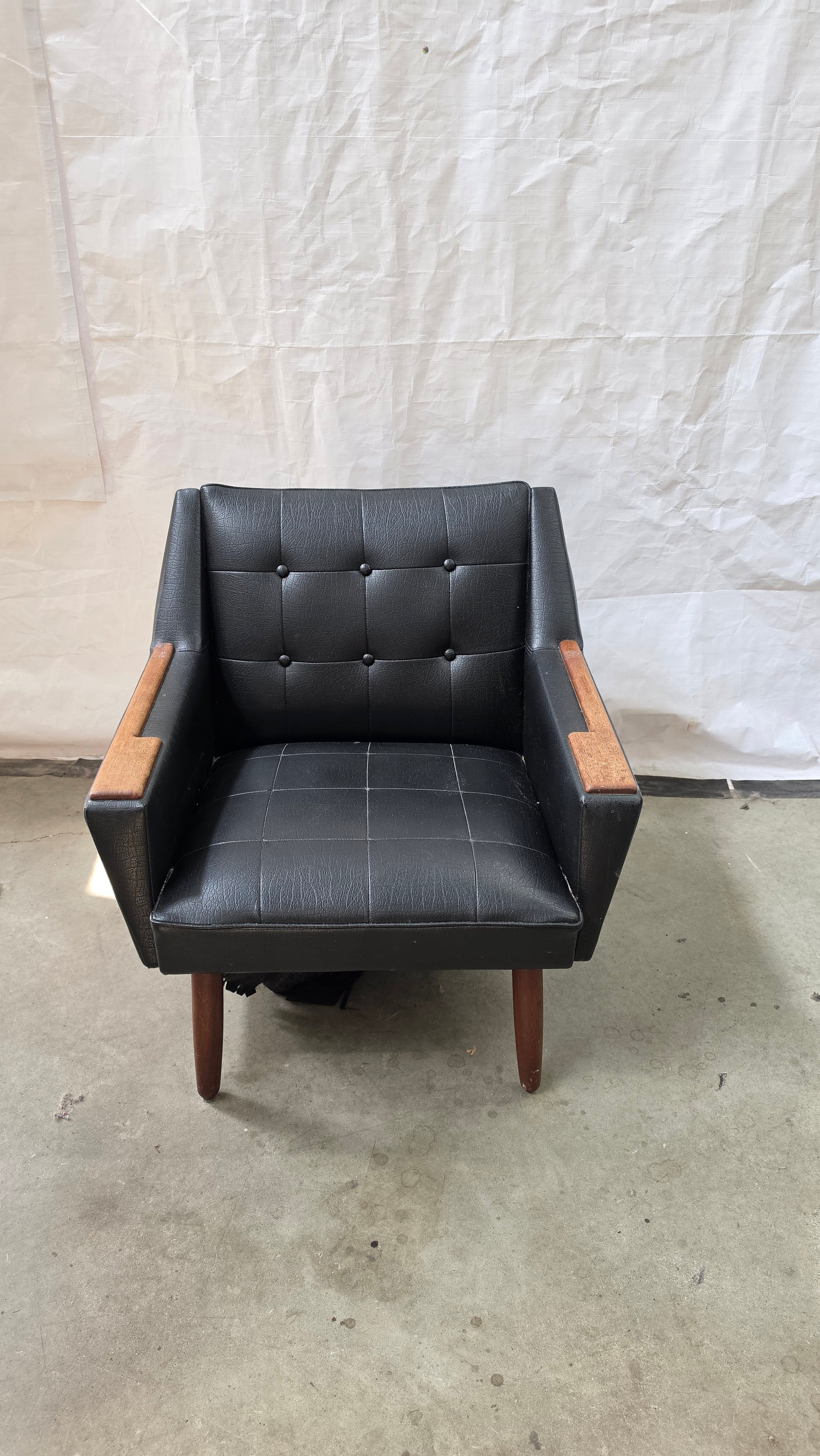 Danish Black Lounge Chair