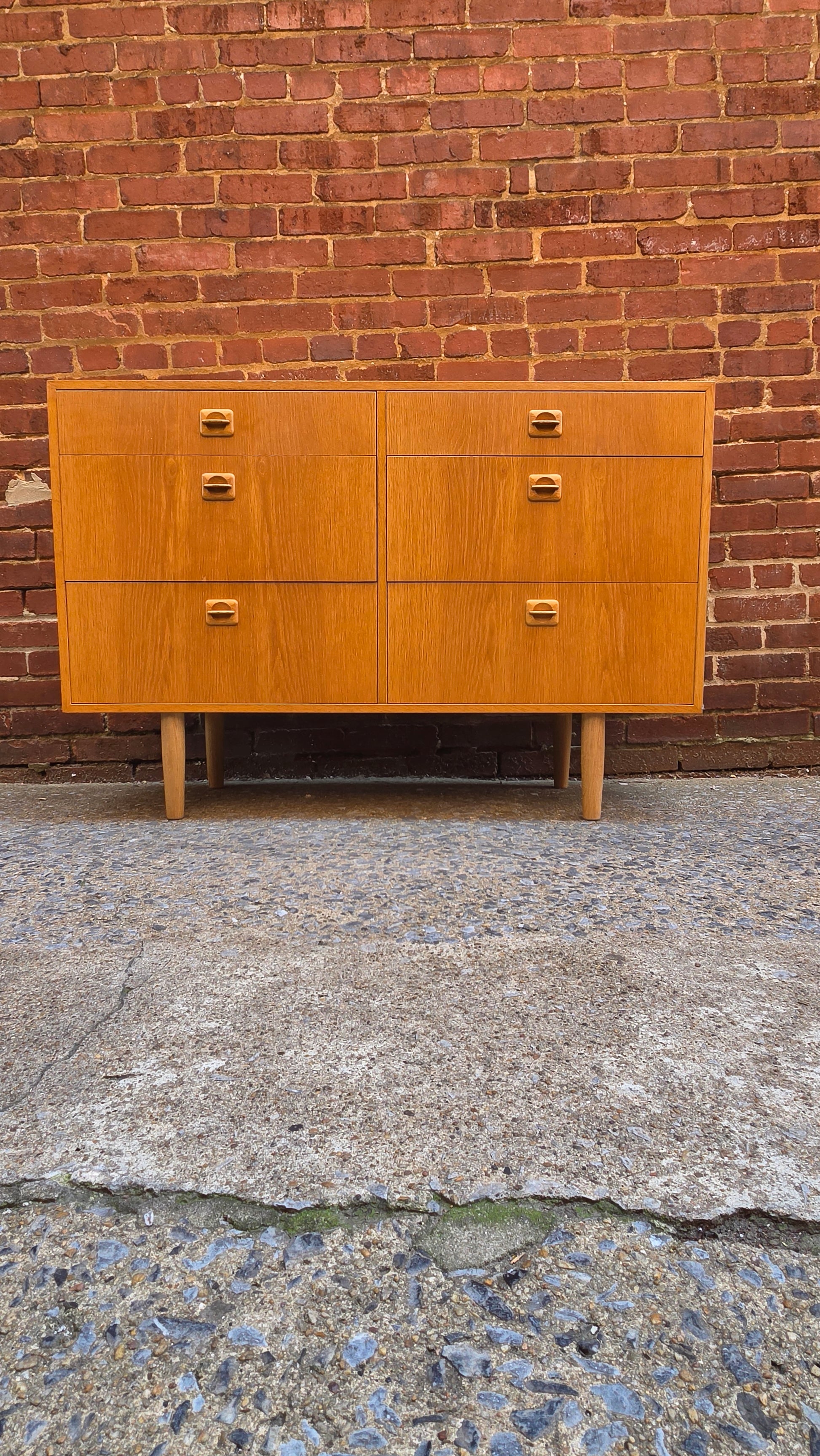 Danish Oak Vintage Dresser