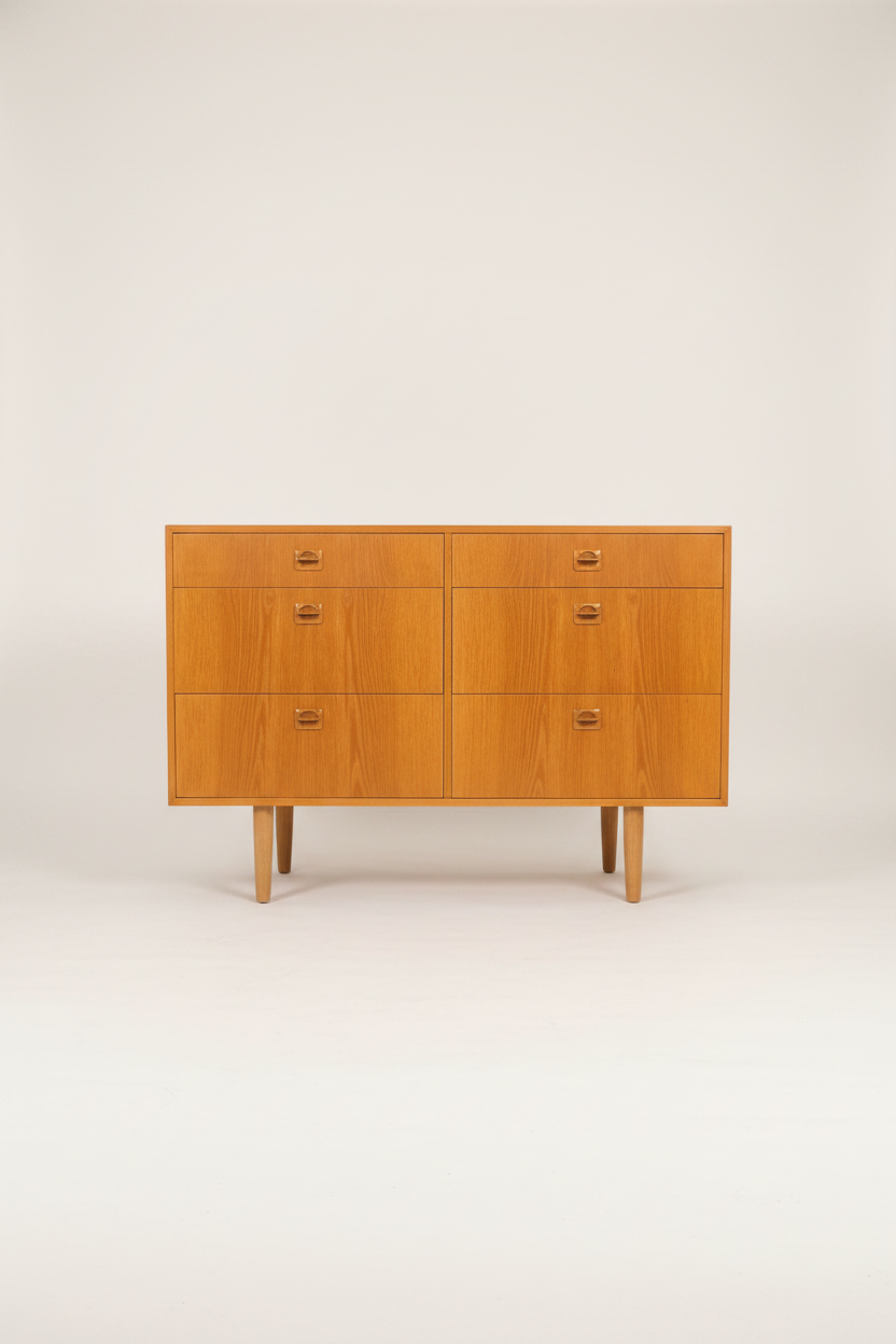 Danish Oak Vintage Dresser