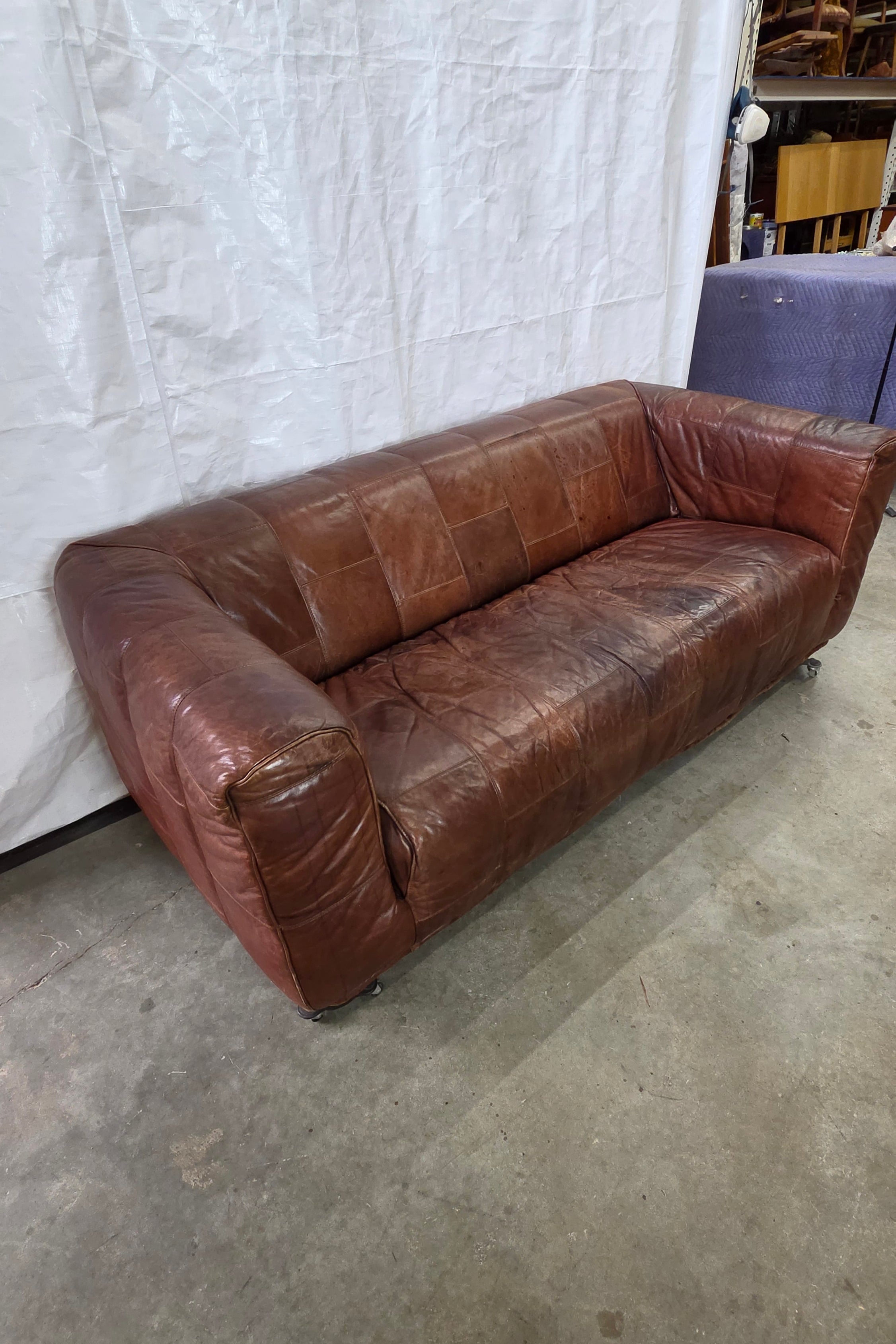 Leather Patchwork Sofa