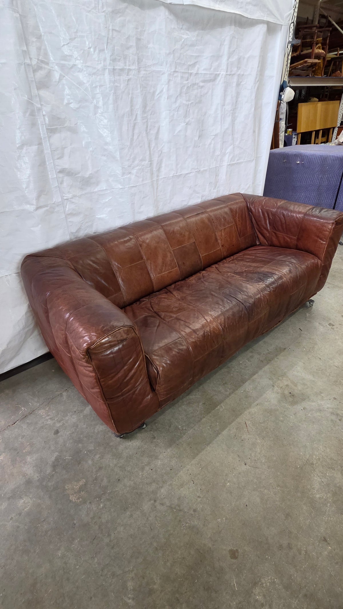 Leather Patchwork Sofa