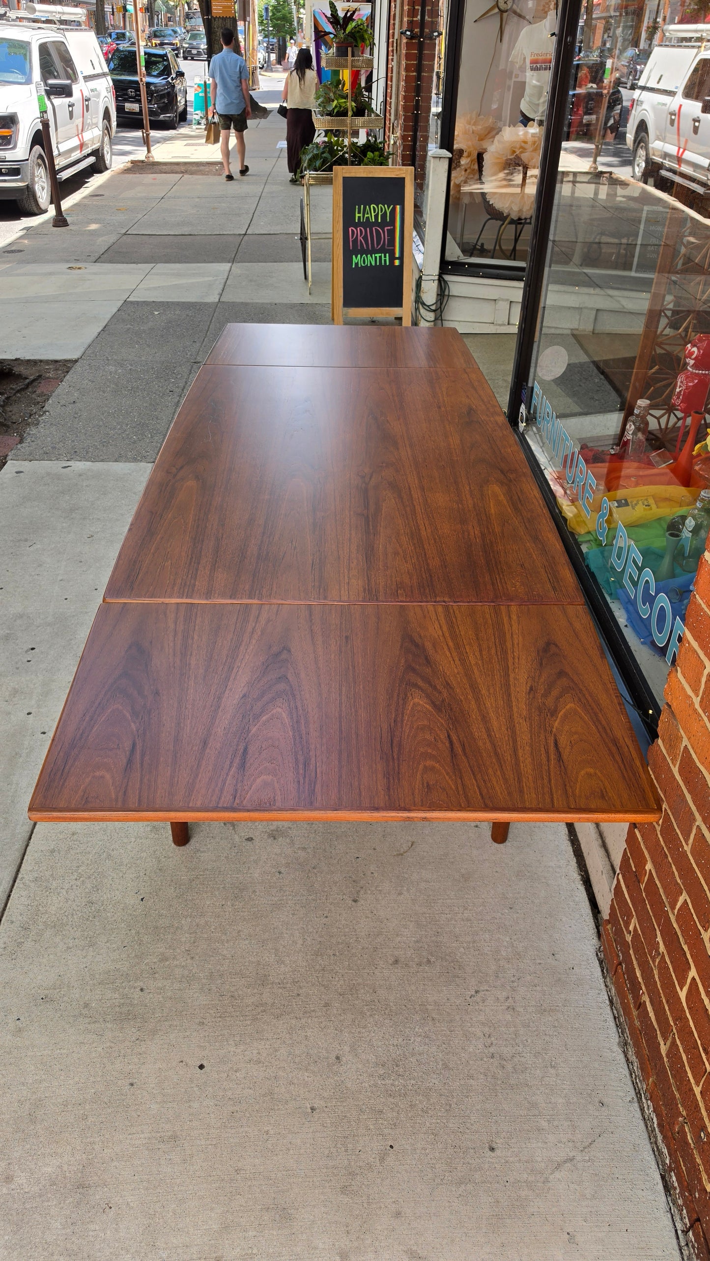 Danish Teak Expandable Dining Table