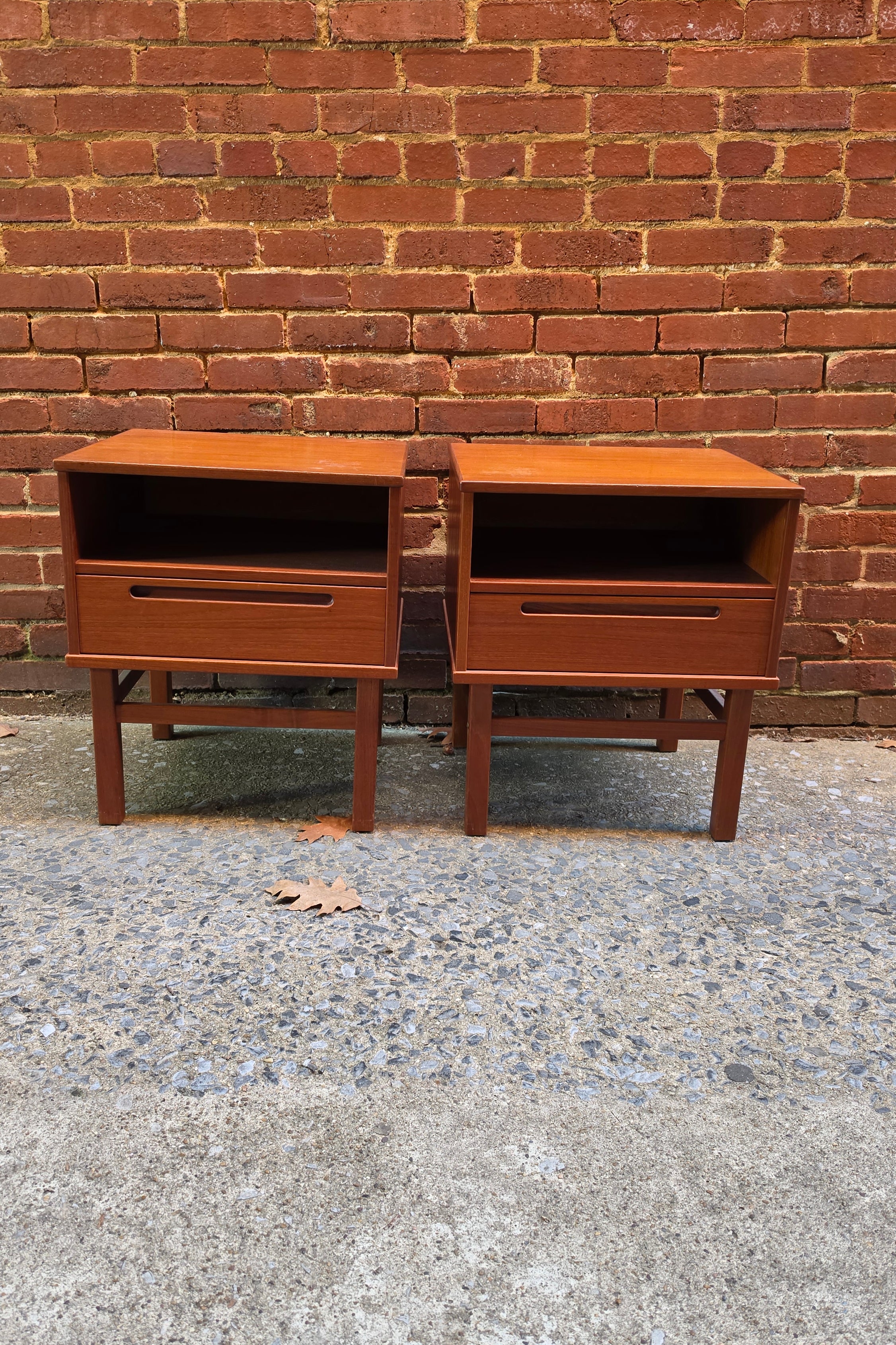 Nils Jonsson Pair of Teak Nightstands