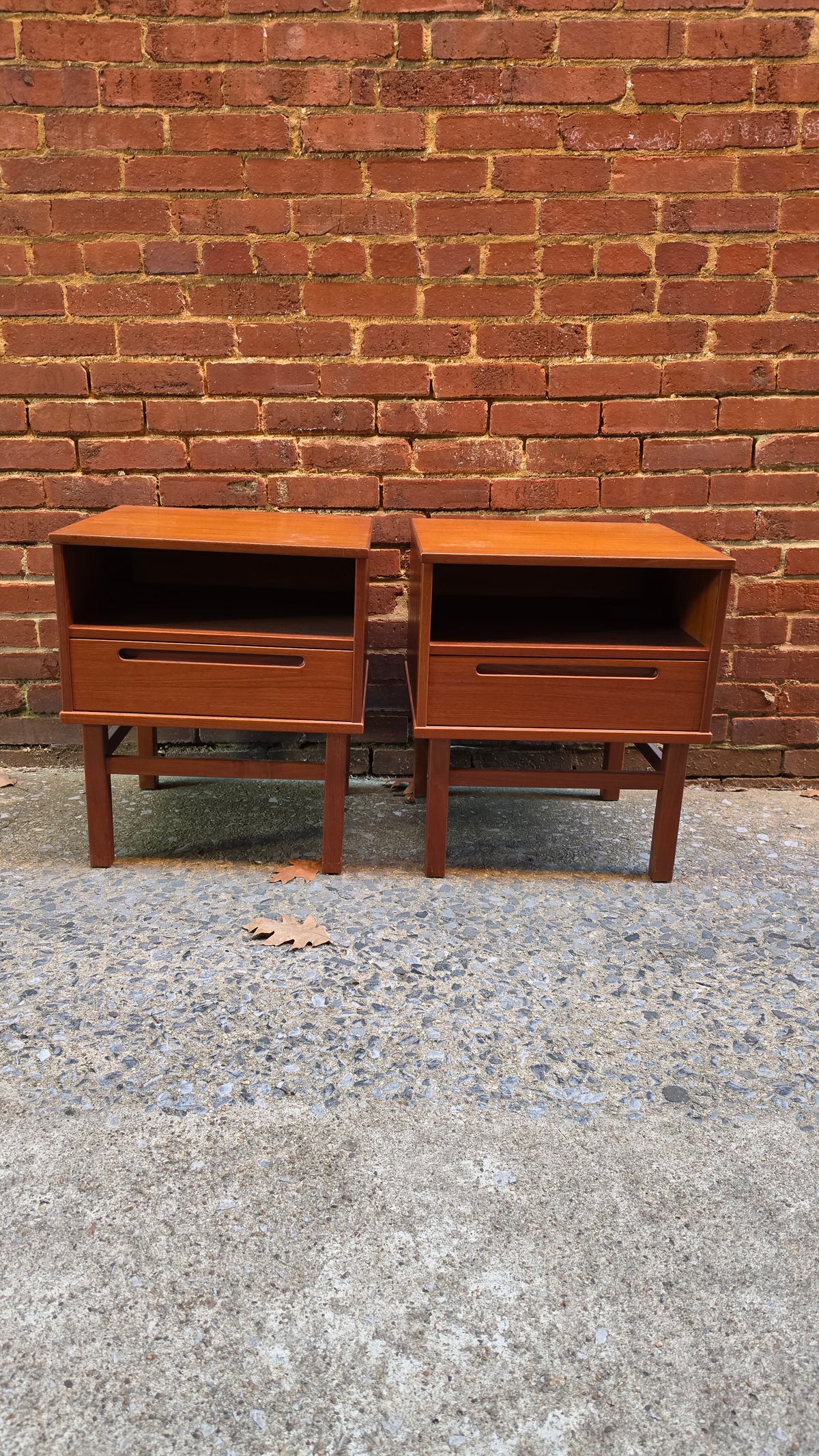 Nils Jonsson Pair of Teak Nightstands